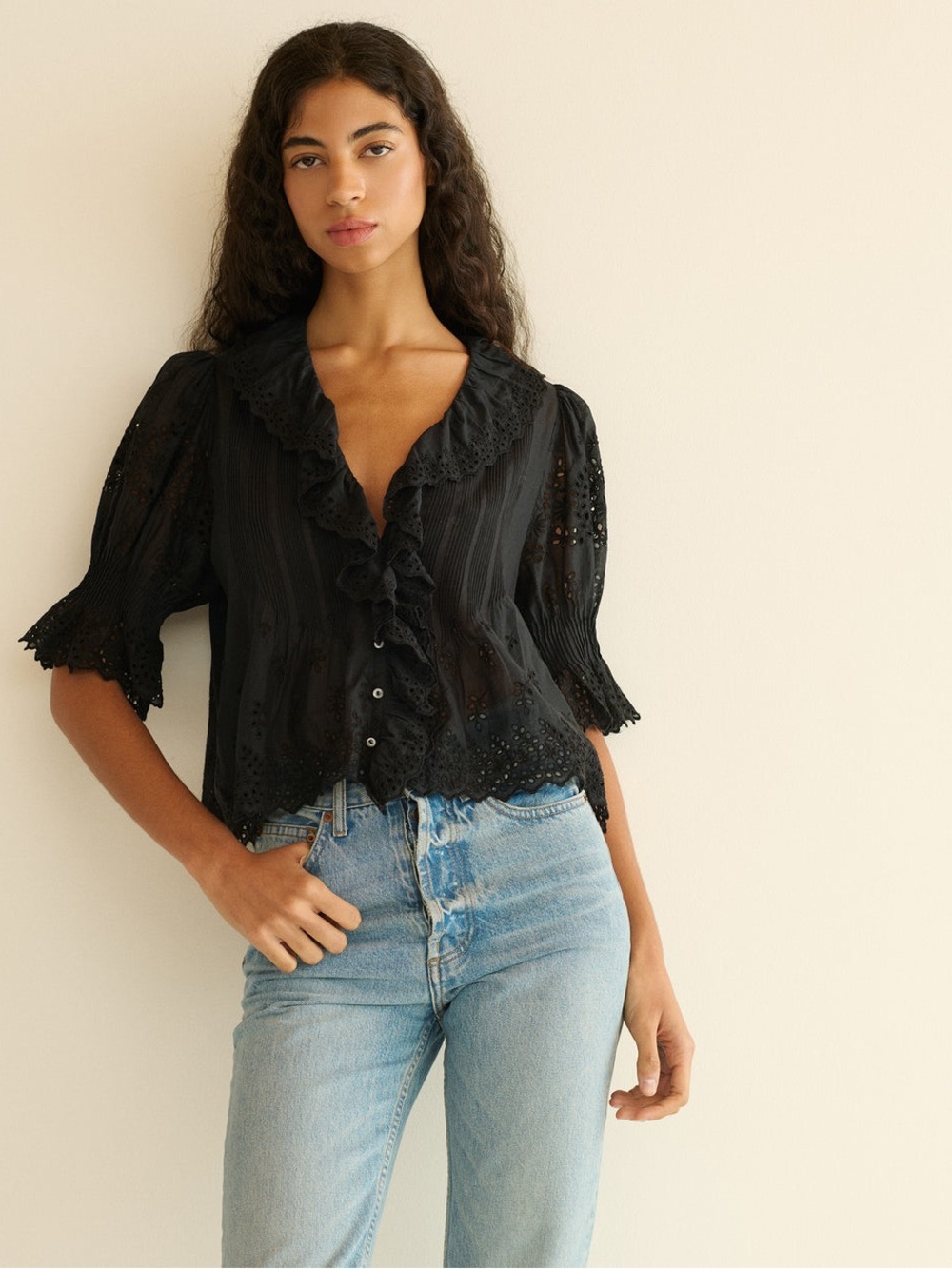 Doen Henri Eyelet Top